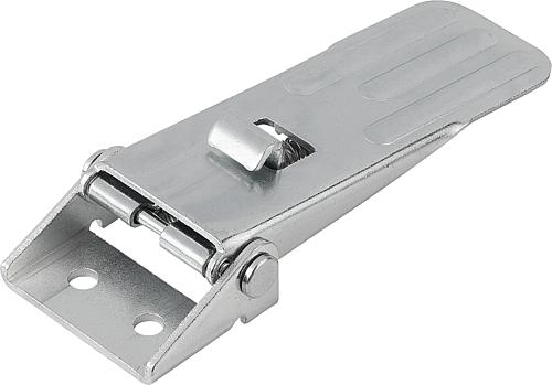 Produktbild Spannverschluss einstellbar, Form: B Stahl, Anschraubbohrung sichtbar - K0048.2631391 - direkt bei HUG Technik ✓