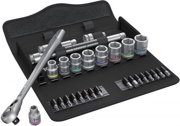 Wera® Zyklop metal switch Umschalt-Knarrensatz, 3/8", metrisch, 29-teilig 8100 SB 8 - bekommst Du bei ★ HUG Technik ✓ Wera® Zyklop metal switch Umschalt-Knarrensatz, 3/8", metrisch, 29-teilig 8100 SB 8 - bekommst Du bei ★ HUG Technik ✓