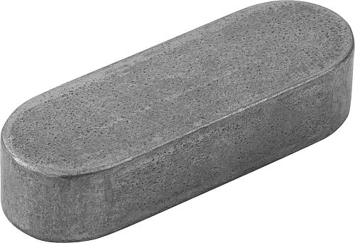 Passfeder DIN6885 L=10 B=3, Form:A Stahl - K0696.03X10 - bekommst Du bei HUG Technik ♡