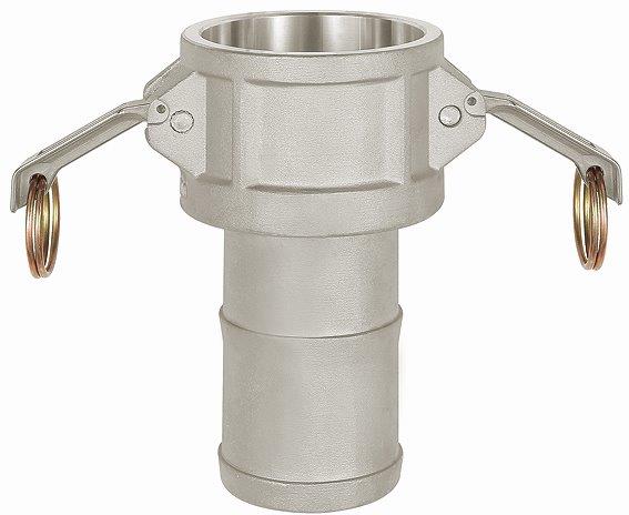 Kamlok-Schnellkupplungsdose, Typ C, LW 19, für Stecker-ø 32, Aluminium - bei HUG Technik ✭