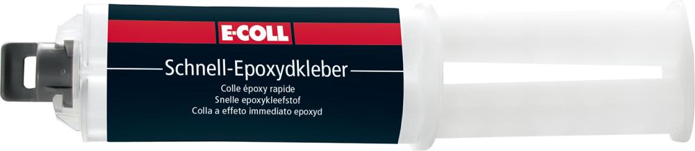 E-COLL Schnell-Epoxyd-Kleber 24ml Doppelspritze - bekommst Du bei ★ HUG Technik ✓