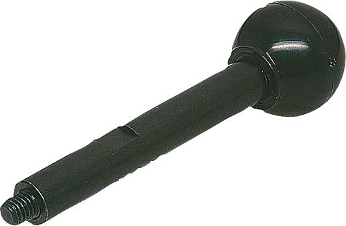 Einschraubgriff M06, A=89 Vergütungsstahl, Komp:Duroplast, schwarz - K0915.06089