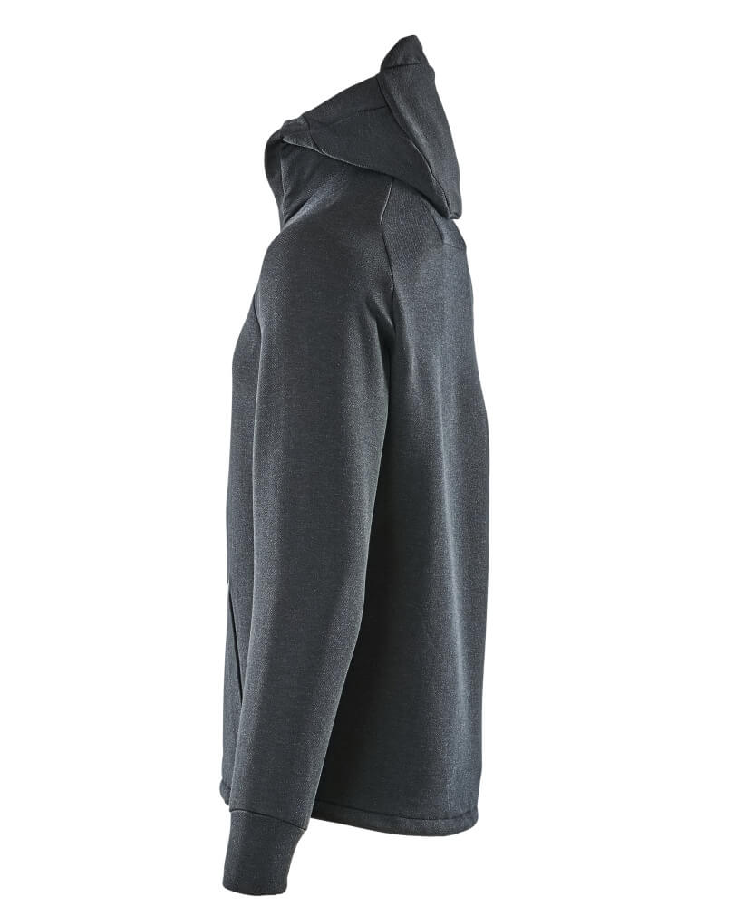 MASCOT® ADVANCED Kapuzensweatshirt mit kurzem Reißverschluss  Gr. 2XL, schwarzblau/schwarz - bei HUG Technik ☆