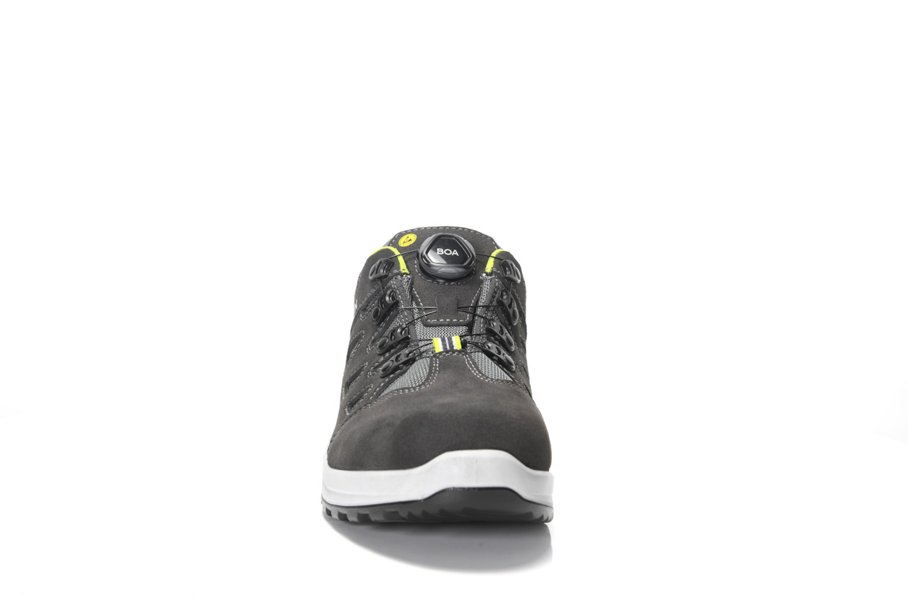 ELTEN® Berufshalbschuh RILEY XXF BOA® GTX grey-lime Low ESD O2 WR CI - vorne
