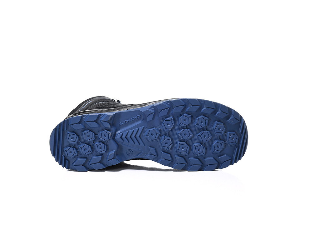 LOWA Sicherheitsstiefel LARROX Work GTX black-blue Mid S3 CI - bei HUG Technik ♡