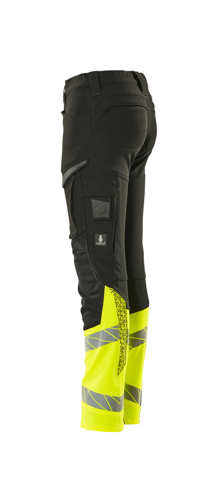 MASCOT® ACCELERATE SAFE Hose für Kinder  Gr. 104, schwarz/hi-vis gelb - bekommst Du bei ★ HUG Technik ✓