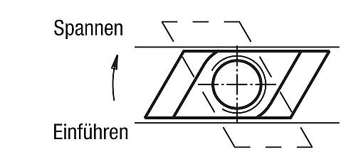 Rhombusmutter für T-Nut M05 Vergütungsstahl, BT=6 - K0379.105 - kommt direkt von HUG Technik 😊