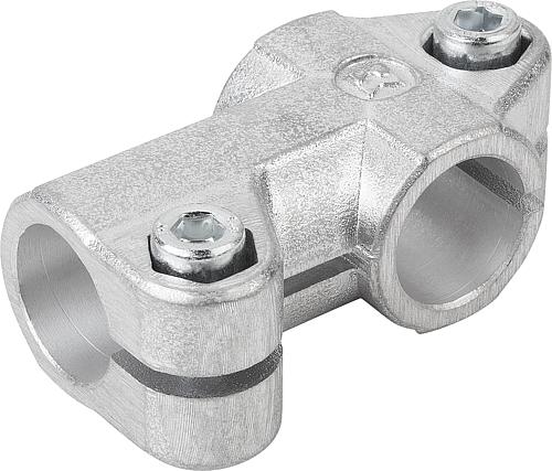 Rohrverbinder T-Stück, Form:A Aluminium, Komp:Stahl, A=12,1, B=12,1 - K0475.51212 - direkt bei HUG Technik ✓