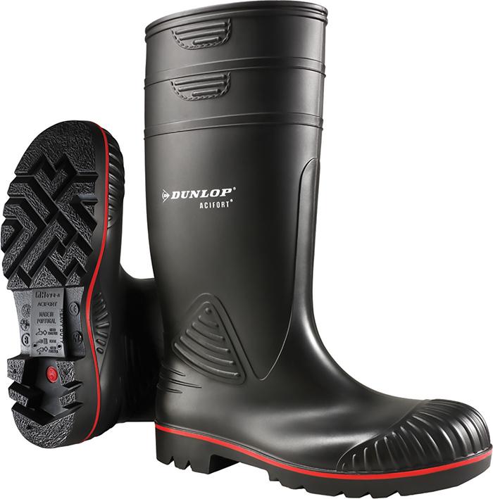 Dunlop®-Sicherheits-Gummistiefel »Acifort«, S5, schwarz - bei HUG Technik ♡