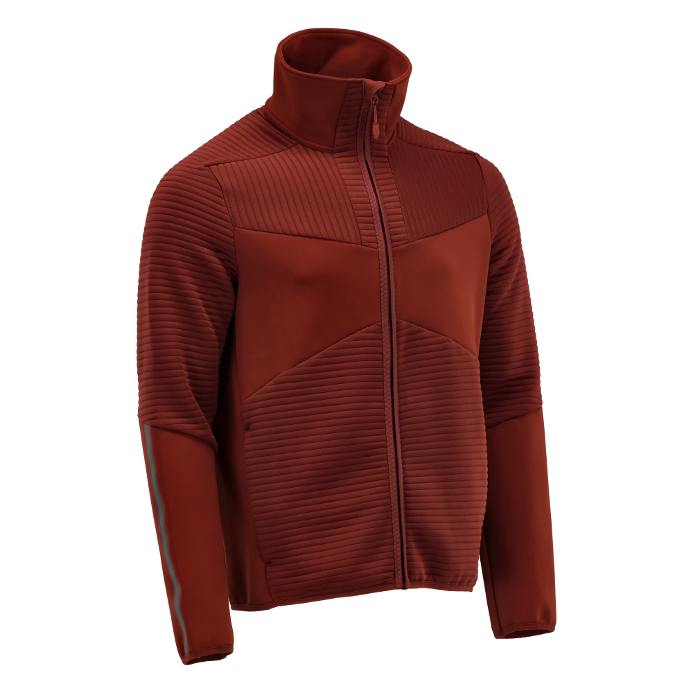 MASCOT® CUSTOMIZED Fleecepullover mit Reißverschluss  Gr. 2XL, herbstrot - kommt direkt von HUG Technik 😊