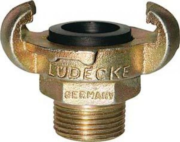 Lüdecke Gewindestück DIN 3489 Nennweite 13 mm AG 1/2, SW27 - bei HUG Technik ✓