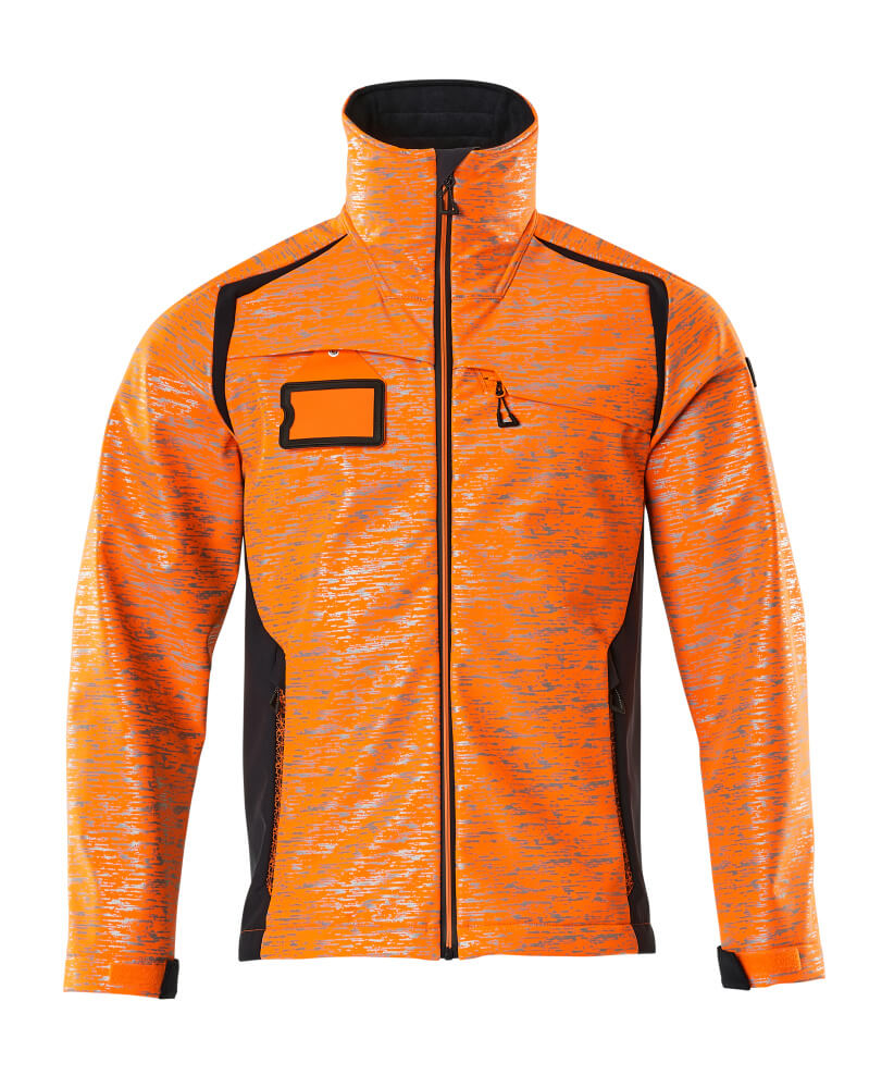 MASCOT® ACCELERATE SAFE Soft Shell Jacke  Gr. 2XL, hi-vis orange/schwarzblau - jetzt NEU bei HUG Technik  😊