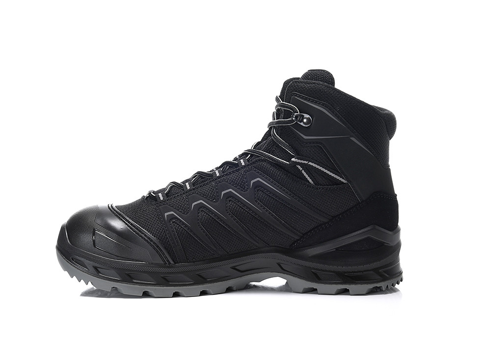 LOWA Sicherheitsstiefel LARROX Work GTX black-grey Mid S3 CI - gibt’s bei ☆ HUG Technik ✓