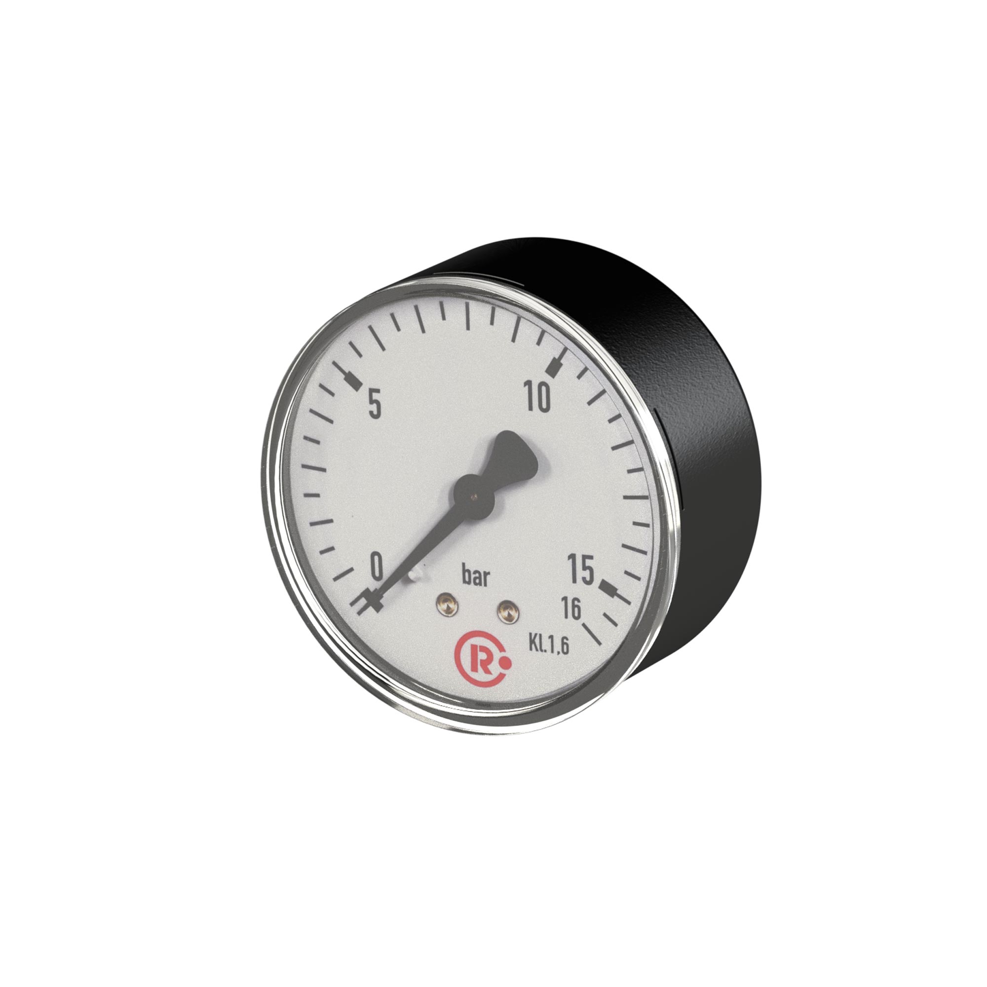 Standardmanometer, Stahlblechgehäuse, G 1/4 hinten, 0-400,0 bar, Ø63 - bekommst Du bei ★ HUG Technik ✓