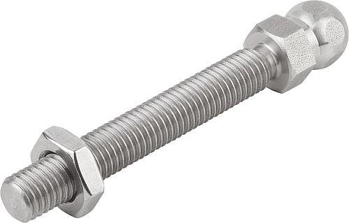 Gewindespindel für Gelenkfüße M06X15 Edelstahl - K0421.060152 - erhältlich bei ♡ HUG Technik ✓