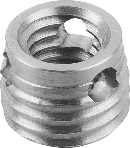 Gewindeeinsatz selbstschneidend M03XD2=5 Edelstahl, mit Schneidbohrung - K0979.103 - bei HUG Technik ✭
