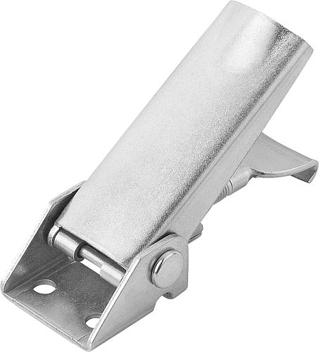 Spannverschluss einstellbar, Form: A Edelstahl, Anschraubbohrung sichtbar - K0046.1420722 - bei HUG Technik ✭