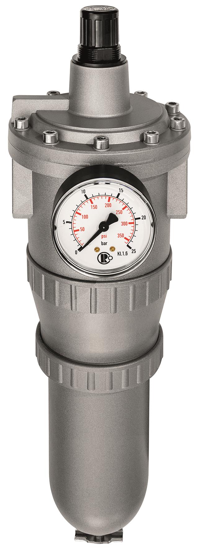 Filterregler »Standard«, Metallbehälter, Manomenter, BG 4, G 1 - bekommst Du bei ★ HUG Technik ✓