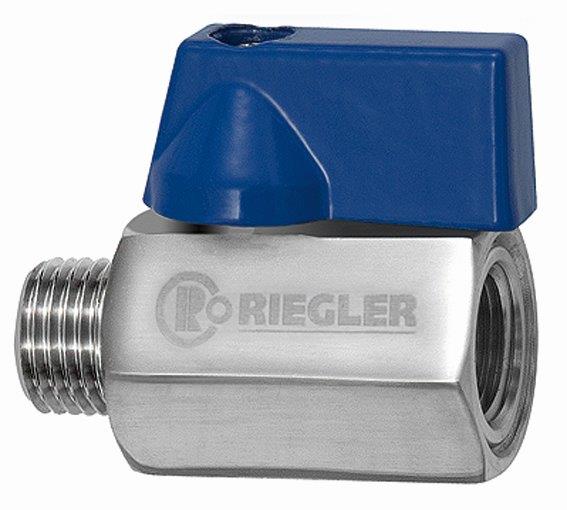 Mini-Kugelhahn, Edelstahl, IG/AG, G 1/2 - bei HUG Technik ✭