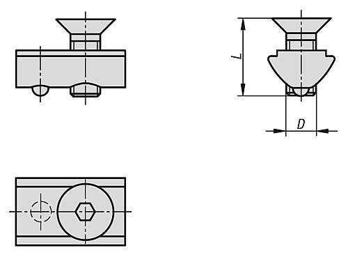 Befestigungssatz M06, Typ I - K1044.06 - bei HUG Technik ☆