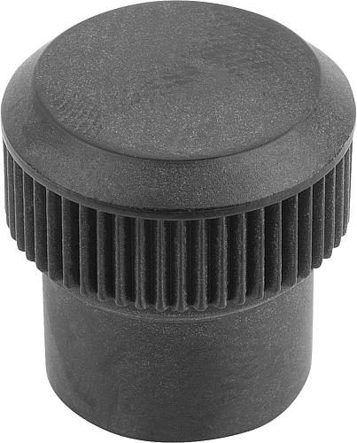 Rändelknopf, Form: A - K0142.11203 - bei HUG Technik ♡