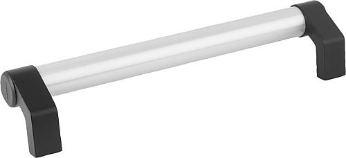 Winkelschenkelgriff abgewinkelt Aluminium, natur, Komp: Thermoplast, Komp: natur eloxiert - K0132.2001 - bekommst Du bei ★ HUG Technik ✓