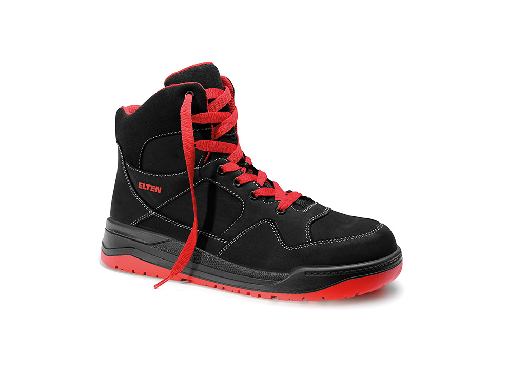 ELTEN® Sicherheitsstiefel MAVERICK black-red Mid ESD S3, 763391 - bei HUG Technik ♡