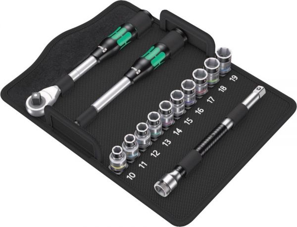 Wera® Zyklop Hybrid-Knarrensatz, 1/2"-Antrieb, metrisch, 13-teilig 8006 SC 1 - bei HUG Technik ☆