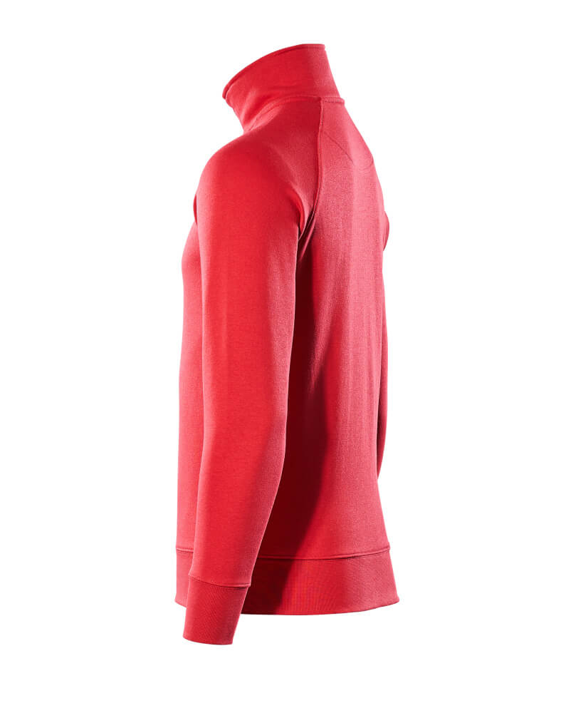 MASCOT® CROSSOVER Sweatshirt mit kurzem Reißverschluss »Nantes« Gr. 2XL, rot - jetzt NEU  bei ✭ HUG Technik ✓
