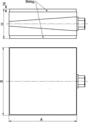 EFFBE Levelmount® Maschinenlagerung Typ KE 10 5/5, 115x115mm - gibt’s bei ☆ HUG Technik ✓