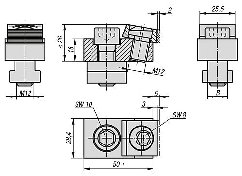 Spann-Exzenterschraube Stahl, B=14 - K0029.14 - bekommst Du bei ★ HUG Technik ✓