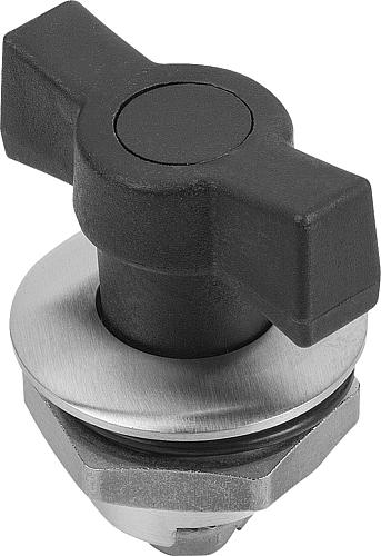 Drehriegel kleine Ausführung, Edelstahl 1.4404 - K1339 - erhältlich bei ♡ HUG Technik ✓