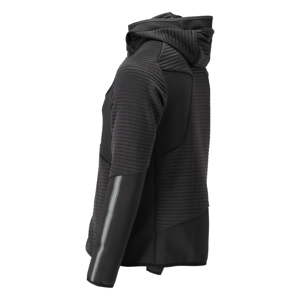 MASCOT® CUSTOMIZED Fleece Kapuzensweatshirt mit Reißverschluss  Gr. 2XL, schwarz - bei HUG Technik ✭