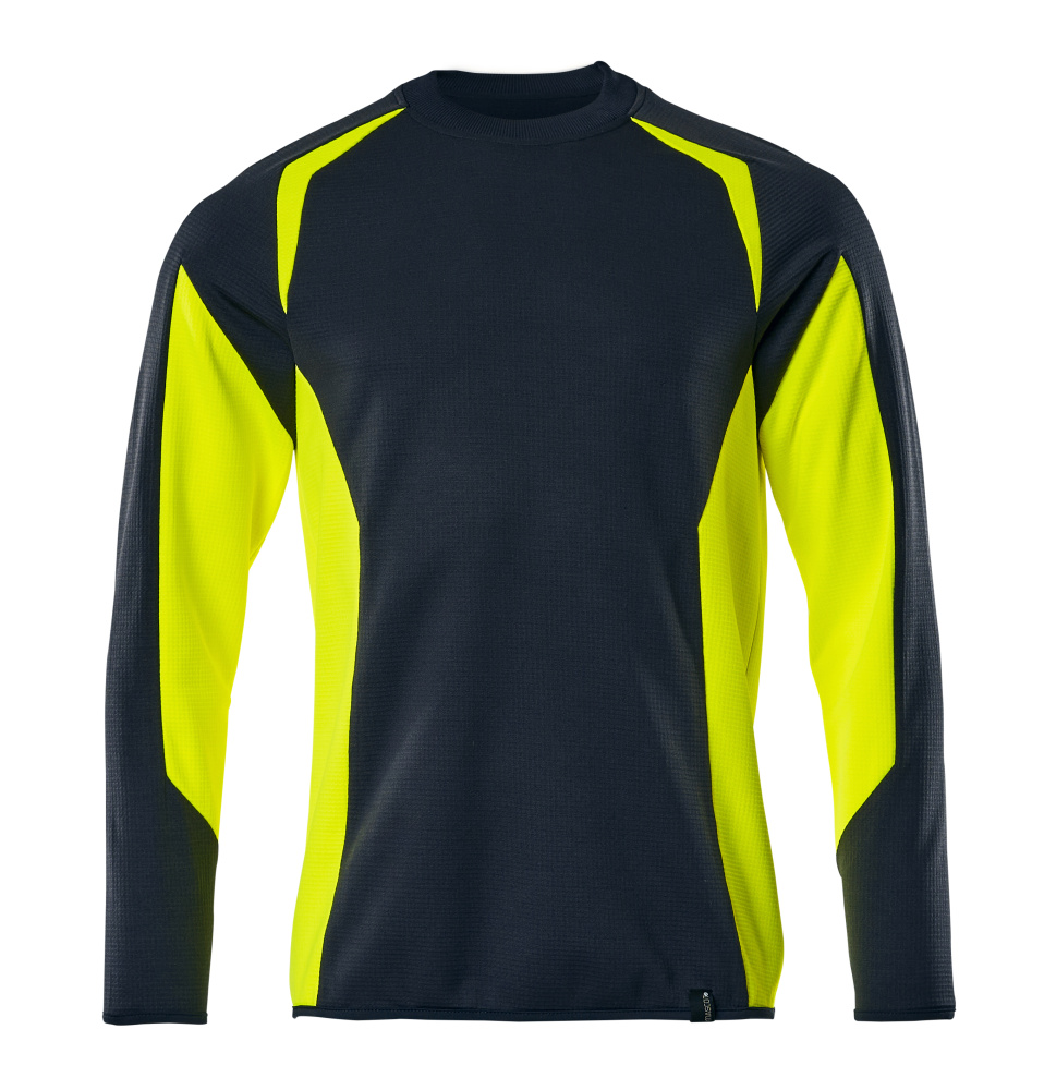 MASCOT® ACCELERATE SAFE Sweatshirt  Gr. 2XL, schwarzblau/hi-vis gelb - direkt bei HUG Technik ✓