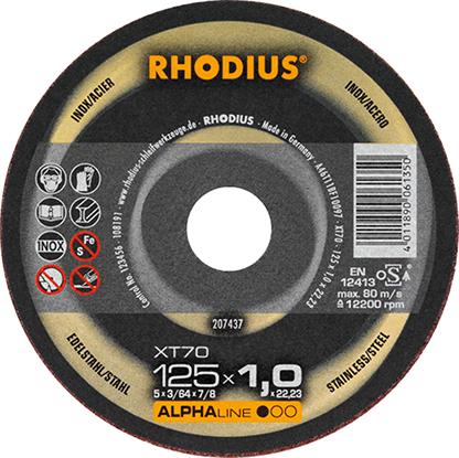 RHODIUS Trennscheibe XT70 115 x 1,0 mm ger. - bei HUG Technik ✭