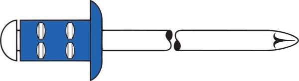 GESIPA® Mehrbereich-Niete PolyGrip® Stahl/Stahl Flachrundkopf 4 x10 mm, Packung mit 500 Stück - bei HUG Technik ✭ GESIPA® Mehrbereich-Niete PolyGrip® Stahl/Stahl Flachrundkopf 4 x10 mm, Packung mit 500 Stück - bei HUG Technik ✭