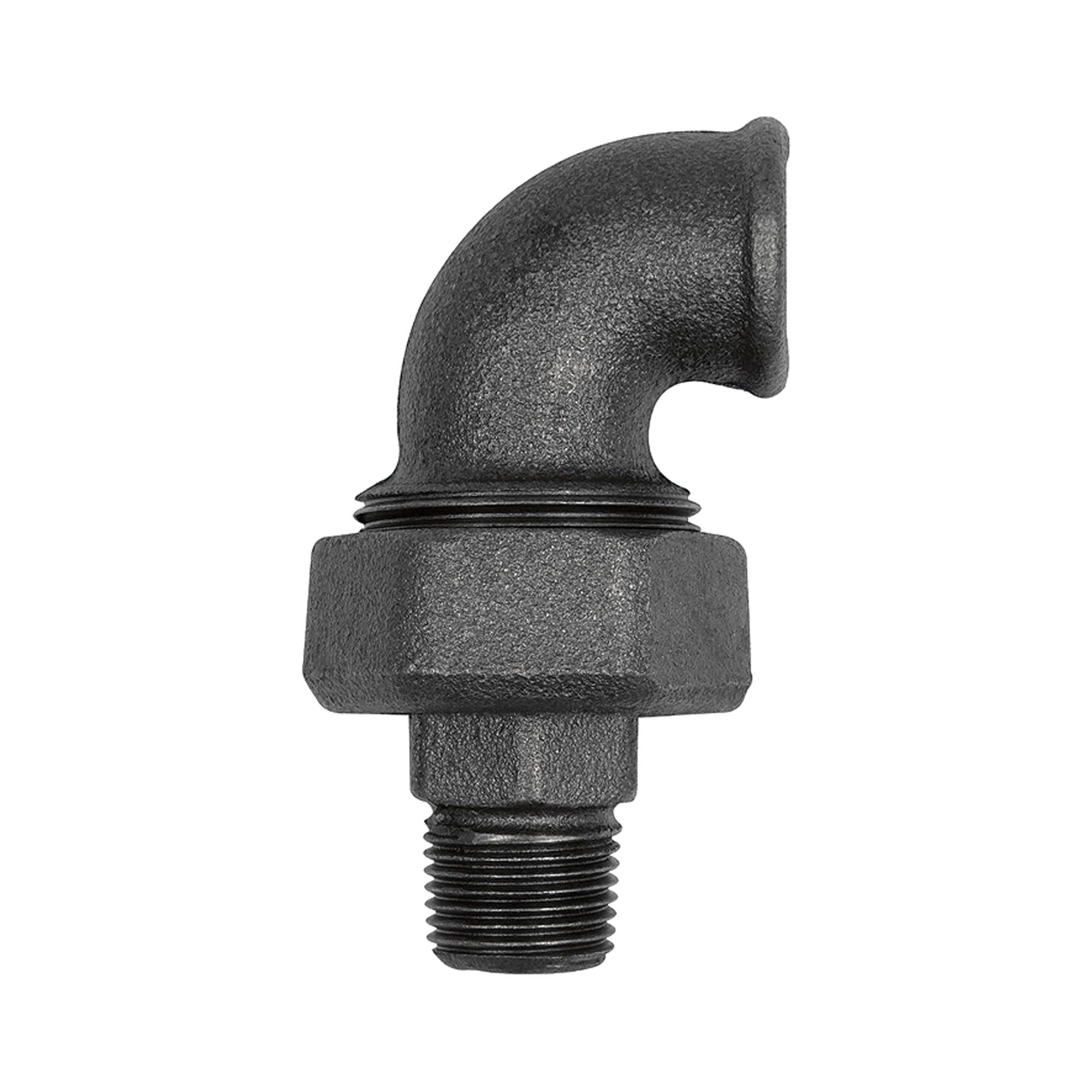 Verschraubung Bogen 98, konisch dichtend, Rp 1/2,R 1/2, Temperguss schwarz - bekommst Du bei ★ HUG Technik ✓