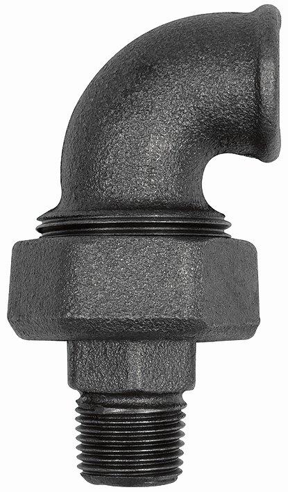 Verschraubung Bogen 98, konisch dichtend, Rp 1/2,R 1/2, Temperguss schwarz - bekommst Du bei ★ HUG Technik ✓