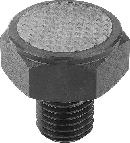 Positionsfuß, Form:K, Autom.Stahl Brün. u. Einsatzgehärtet, SW=17 - K0298.7101 - bei HUG Technik ✓