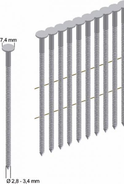 PREBENA® Coilnagel CNW25/65BK, 7.200 Stück - bei HUG Technik ♡