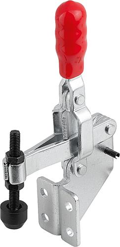 Schnellspanner Standard Stahl, Fuß abgewinkelt, Komp: Kunststoff, Komp: rot - K1436.00800 - direkt bei HUG Technik ✓