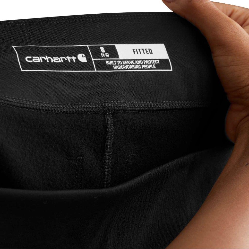 carhartt® Damen Stretch-Legging FORCE COLD WEATHER LEGGING black Ansicht 4  - direkt von HUG Technik ✓