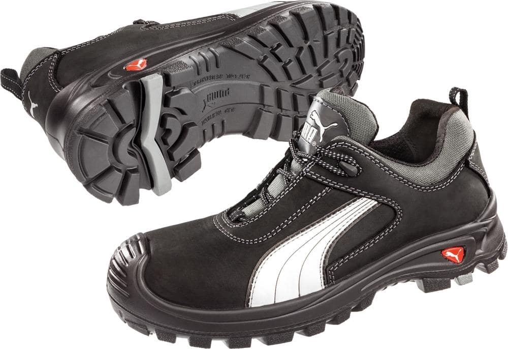 Puma® Sicherheitshalbschuh Cascades LOW 640720, S3 CI HI HRO SRC, schwarz/grau - direkt bei HUG Technik ✓