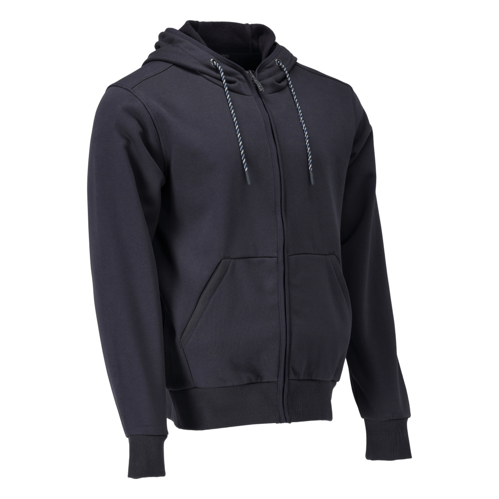 MASCOT® CUSTOMIZED Kapuzensweatshirt mit Reißverschluss  Gr. 2XL, schwarzblau - direkt von HUG Technik ✓