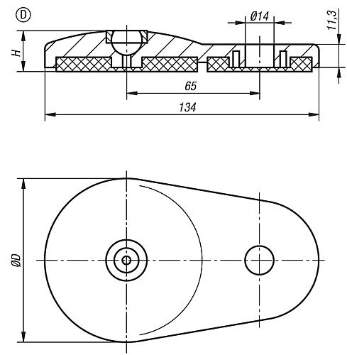 Teller, Form:D Zink - K0417.40801 - bei HUG Technik ☆