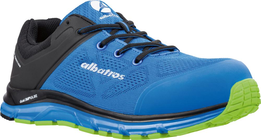 albatros® Sicherheitshalbschuh LIFT BLUE IMPULSE LOW 646610, S1P ESD HRO SRA, blau/schwarz - bei HUG Technik ✭