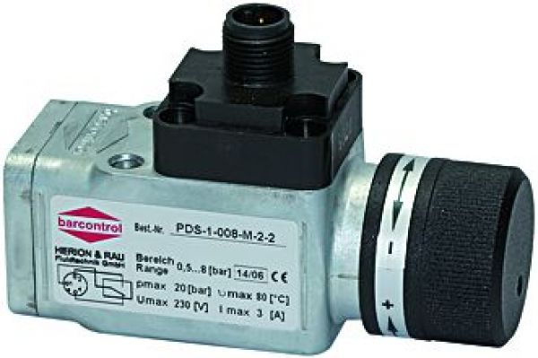 Druckschalter, Wechselkontakt, Spezialdruckguss, G 1/4, 0,2-2 bar - bei HUG Technik ♡