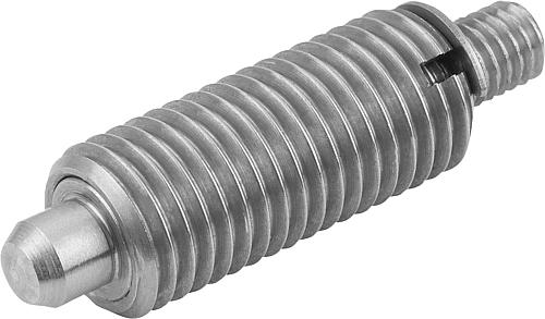 Arretierbolzen Gr.0 M08x1, Form:J Edelstahl, ungehärtet, D=4 - K0345.11004 - bekommst Du bei HUG Technik ♡