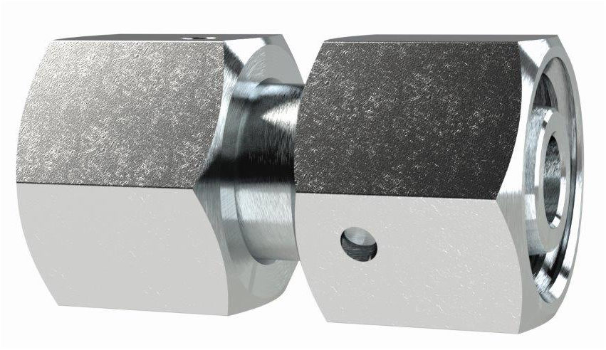 Verschraubung gerade, einstellbar, Rohr-Außen-ø 10 mm, Stahl verzinkt - bekommst Du bei ★ HUG Technik ✓