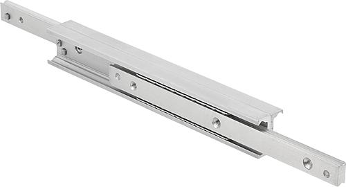 Teleskopschiene Doppel-T Gr.28 210X28X26, Form:A mit Gewindebohrung M05, S=232 - K2018.1280210